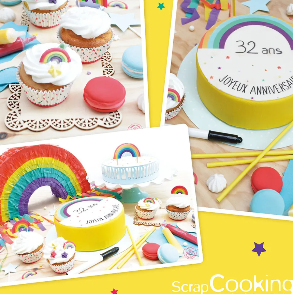 Décors sucrés étoiles rainbow 55g
