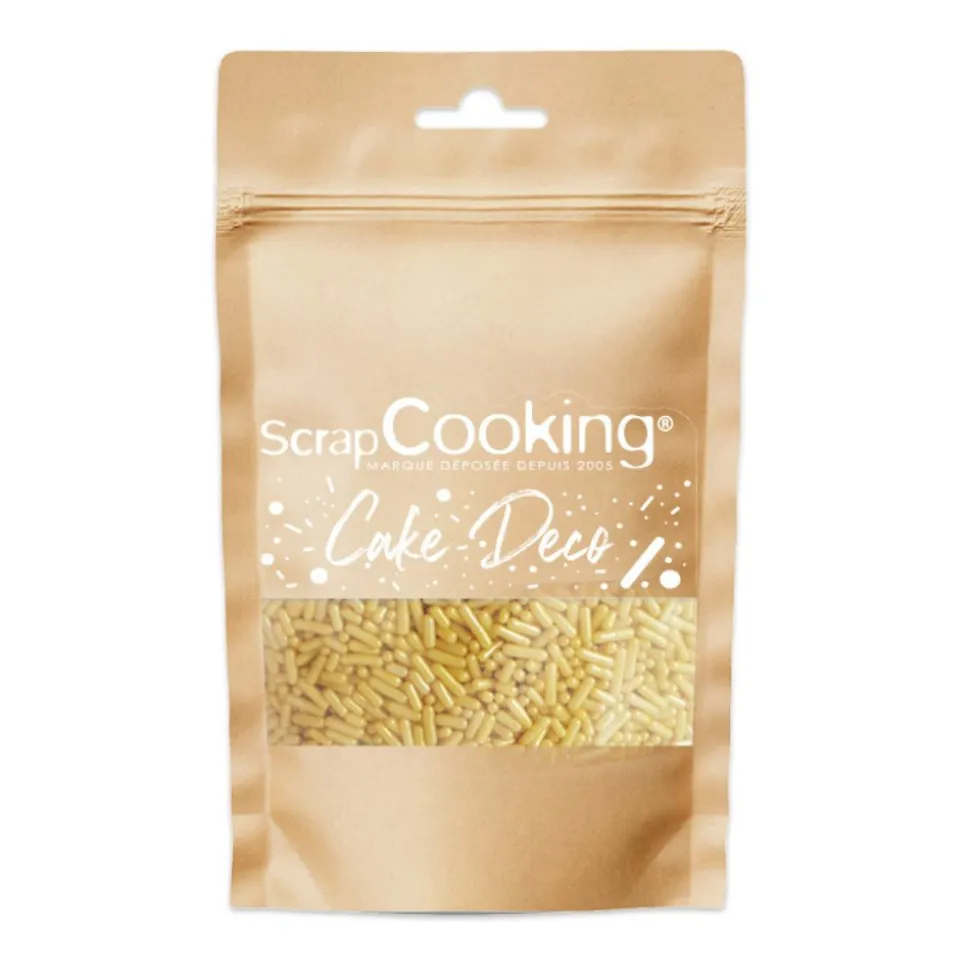 Décors sucrés vermicelles dorés 60g