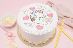Disque de pâte à sucre Licorne