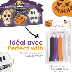 4 emporte-pièces Halloween en inox