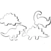 4 emporte-pièces inox Dino