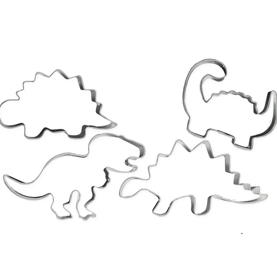 4 emporte-pièces inox Dino