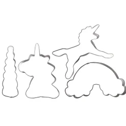 4 emporte-pièces inox Licorne