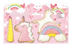 4 emporte-pièces inox Licorne