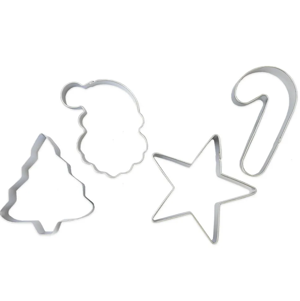 4 emporte-pièces inox Noël
