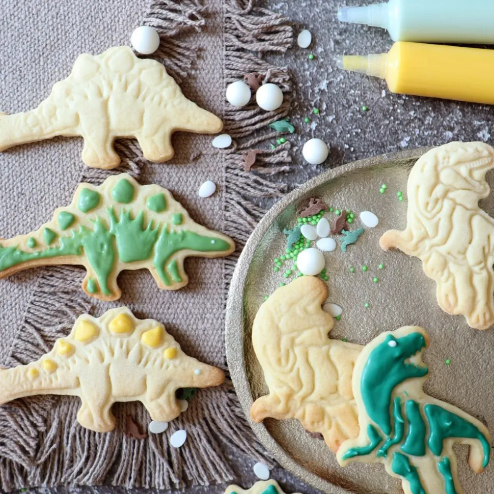 Emporte-pièces éjecteurs pour biscuits Dinosaure x2