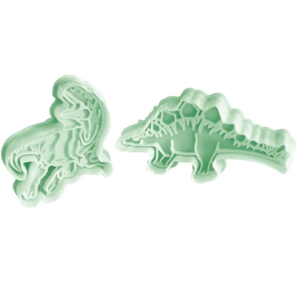 Emporte-pièces éjecteurs pour biscuits Dinosaure x2