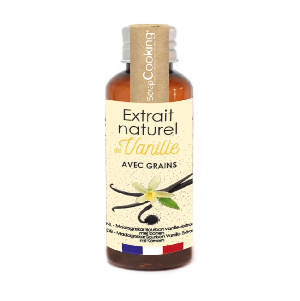 Extrait naturel liquide vanille Bourbon de Madagascar avec grains - 40ml