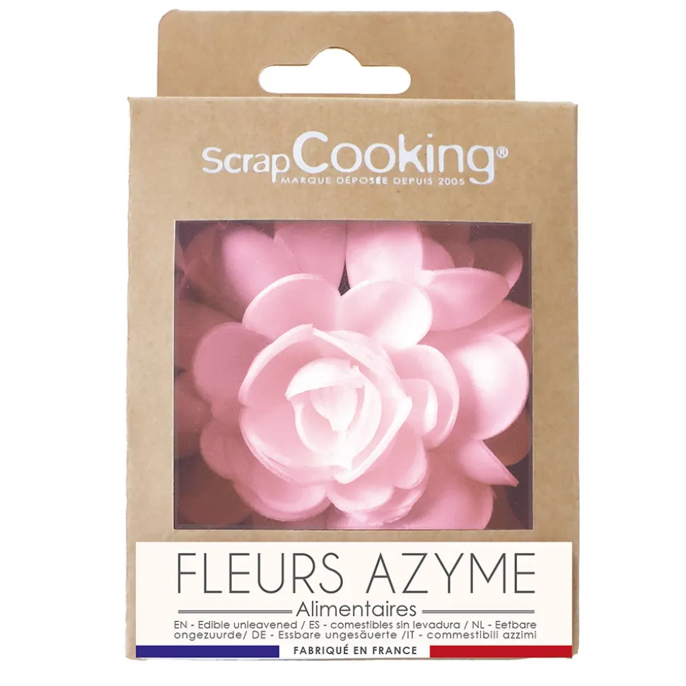 Fleur azyme rose XXL env.10 cm