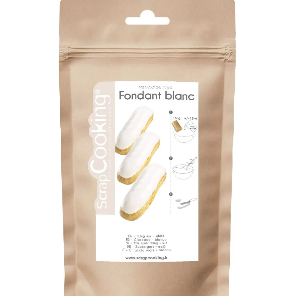Fondant blanc en poudre pour glaçage 500g