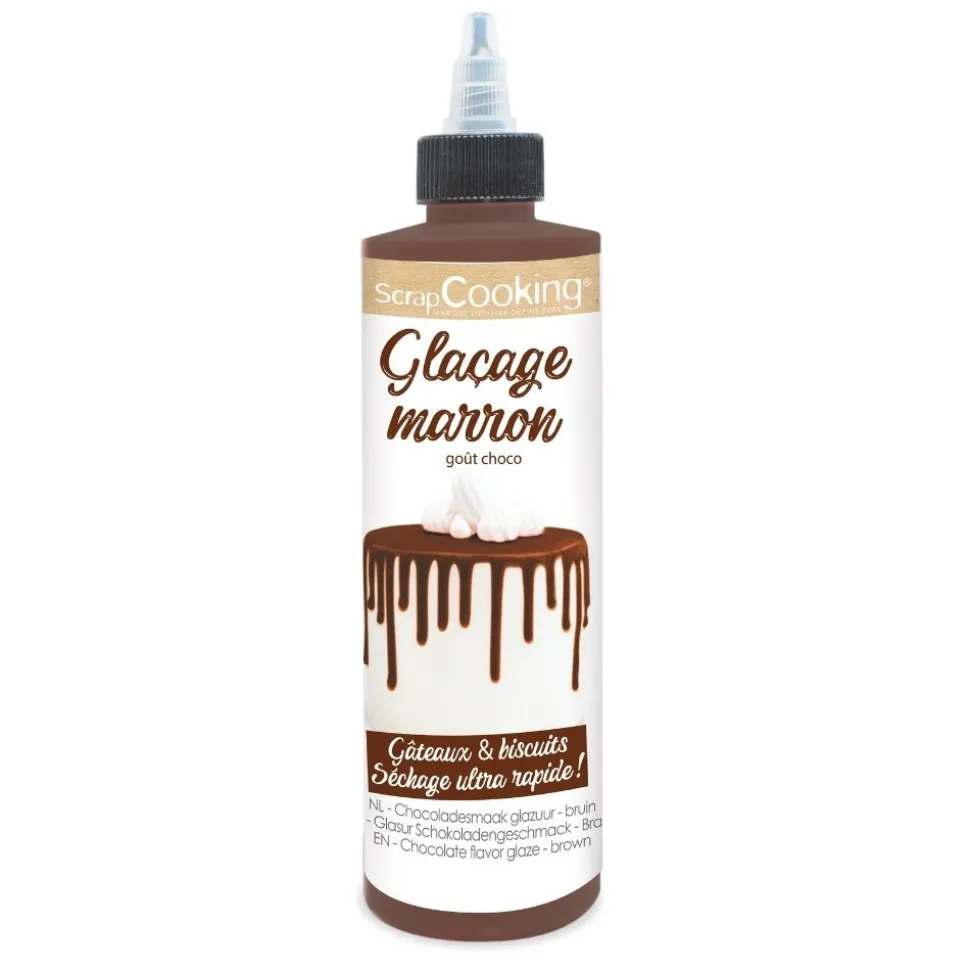 Glaçage marron goût choco - Drip cake