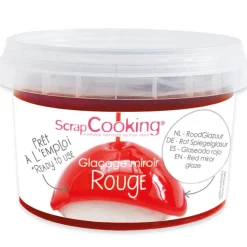 Glaçage miroir prêt à l'emploi rouge 300g