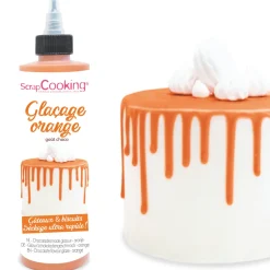 Glaçage orange goût choco - Drip cake