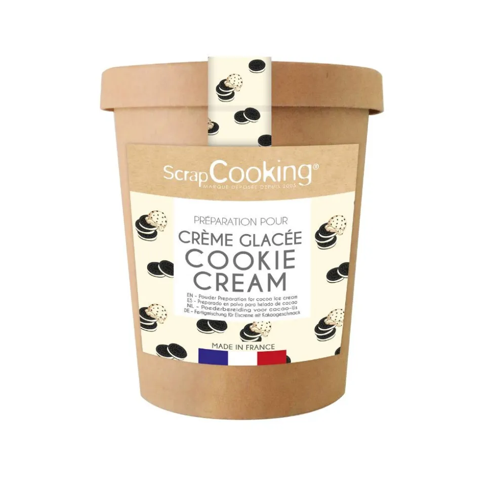 Kit préparation pour glace maison cookies cream