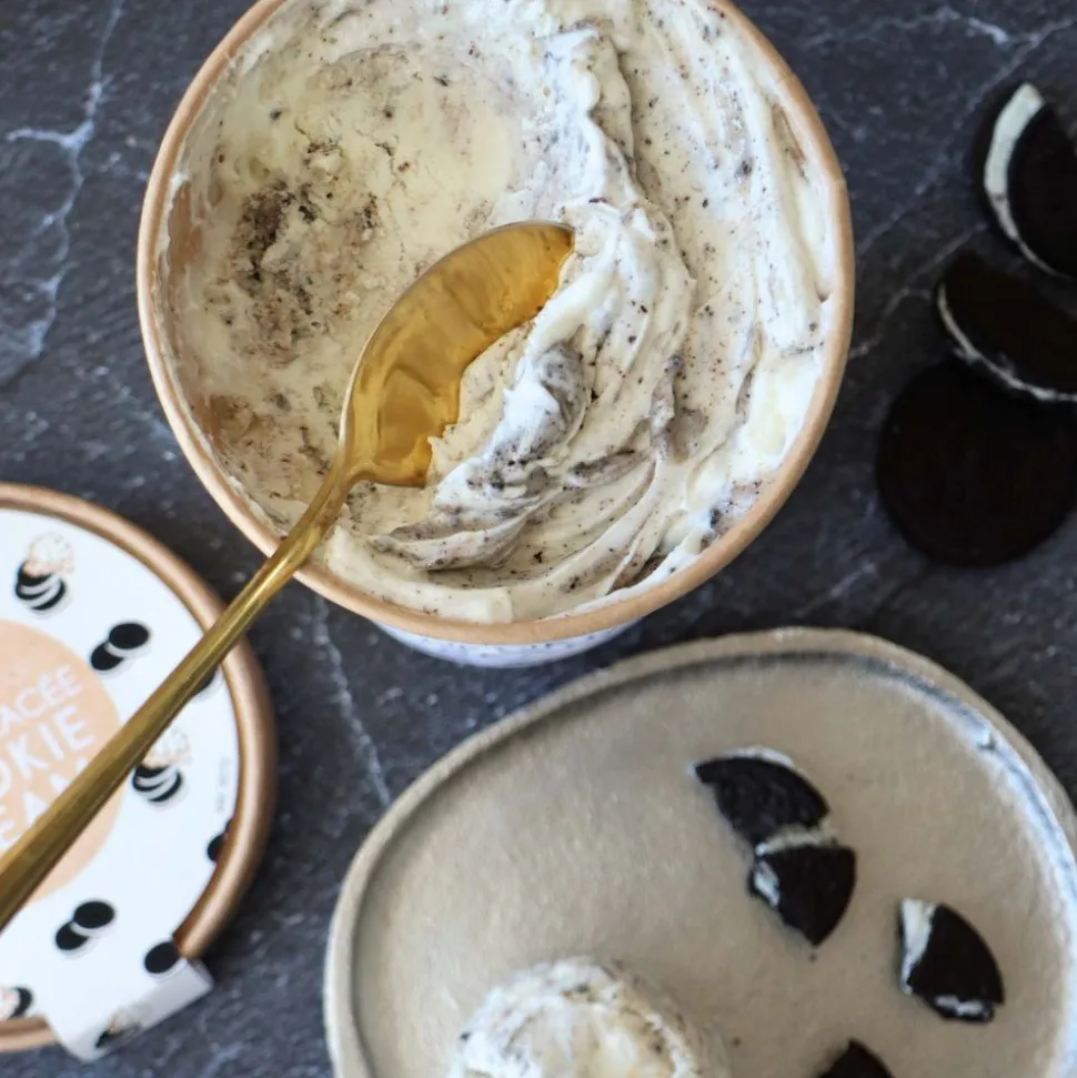 Kit préparation pour glace maison cookies cream