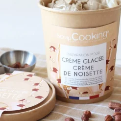 Kit préparation pour glace maison noisette