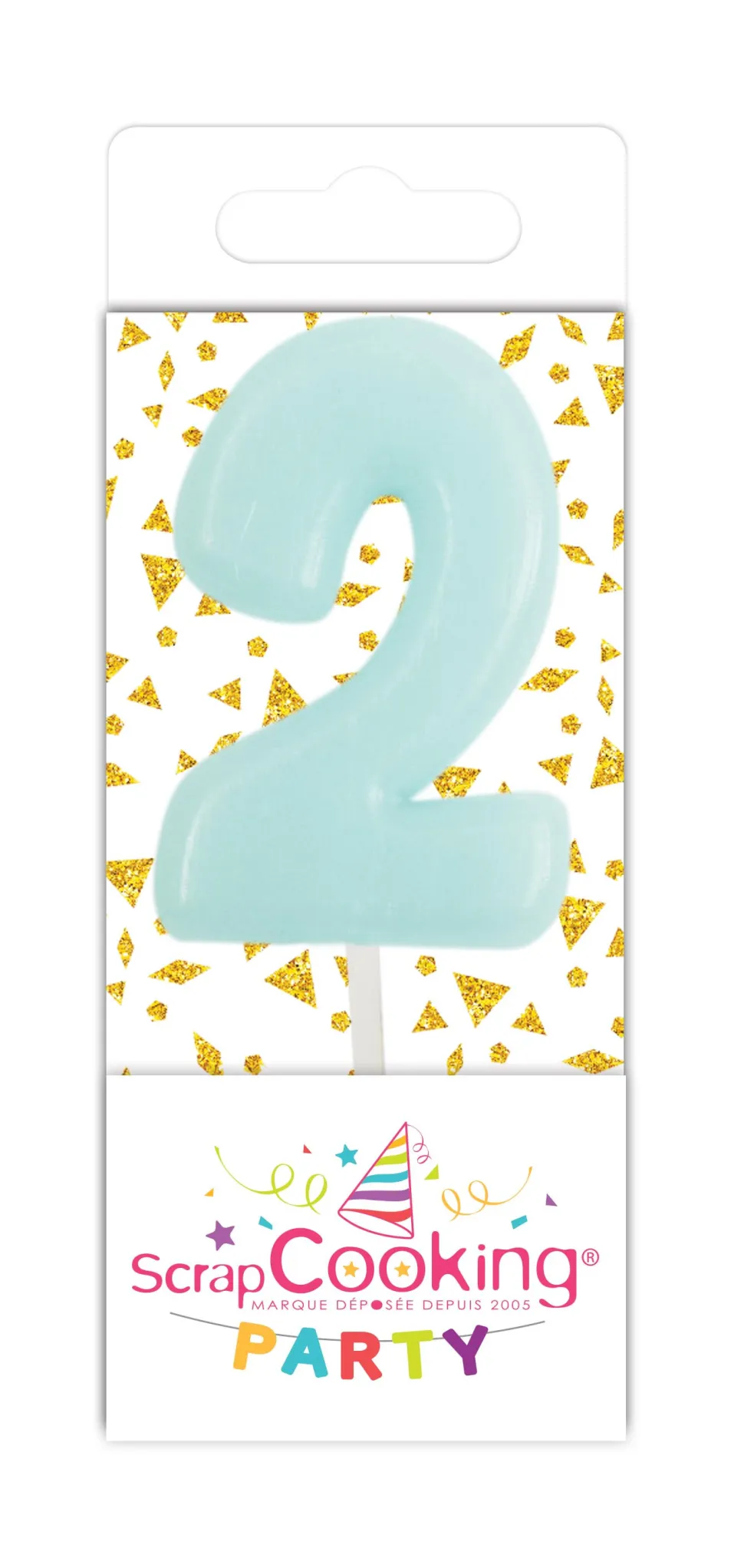 Mini bougie chiffre 2