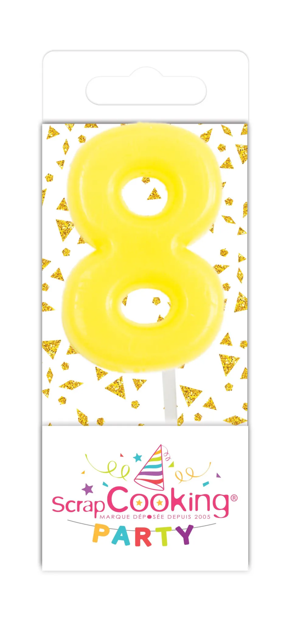 Mini bougie chiffre 8