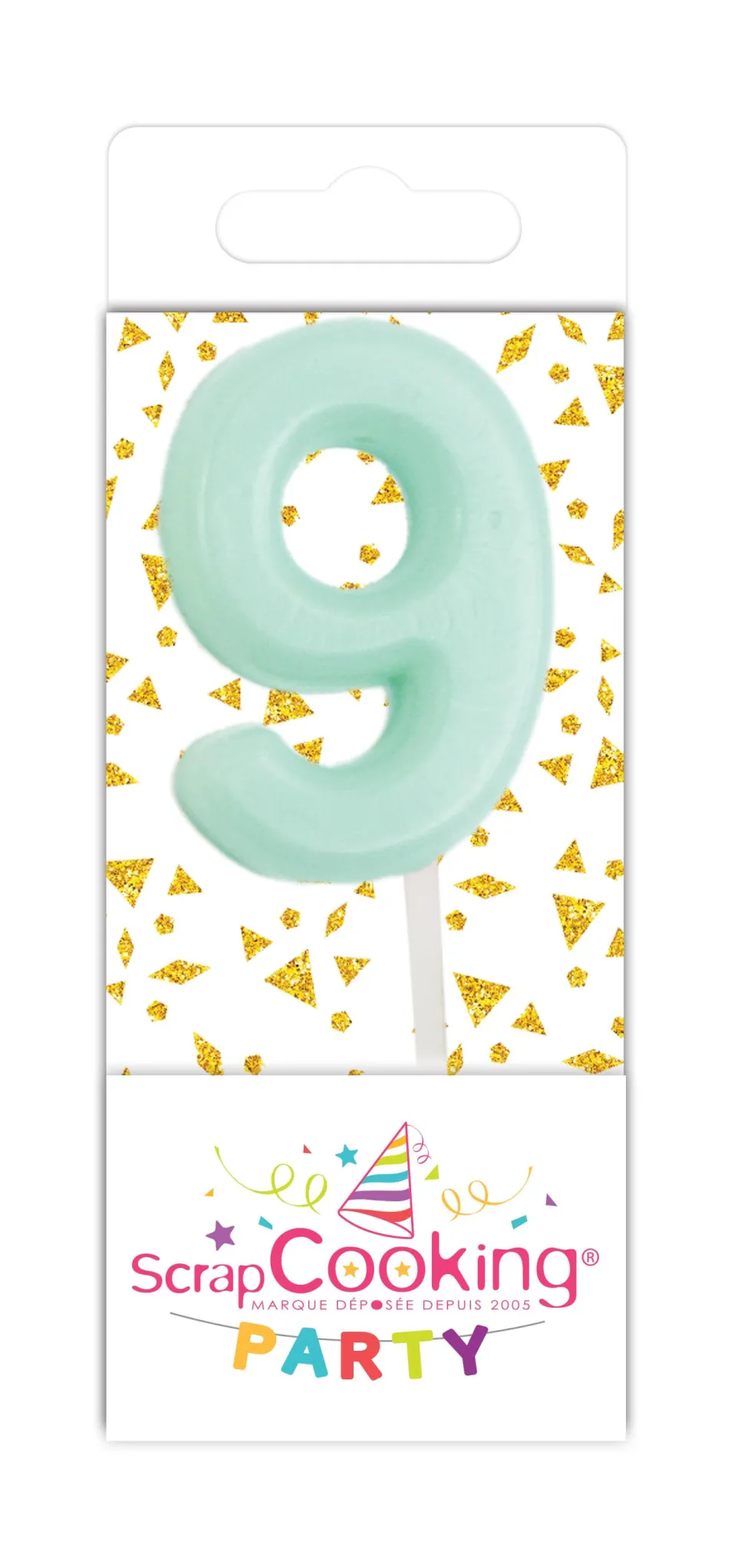 Mini bougie chiffre 9