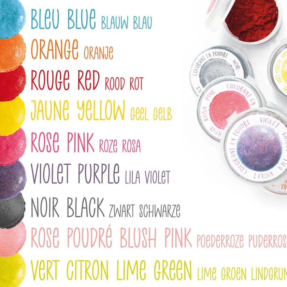 9 mini colorants en poudre