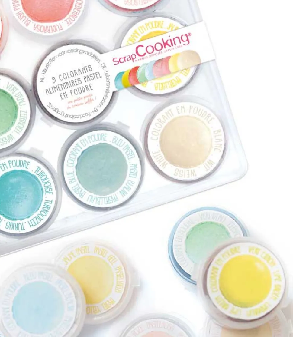 9 mini colorants en poudre pastel