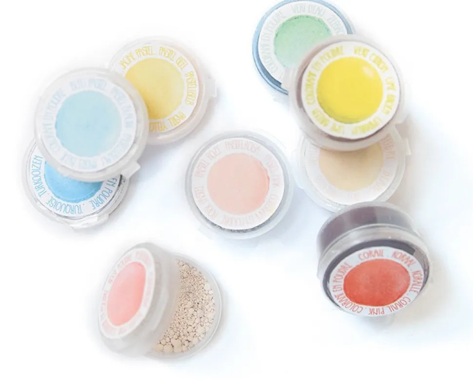 9 mini colorants en poudre pastel