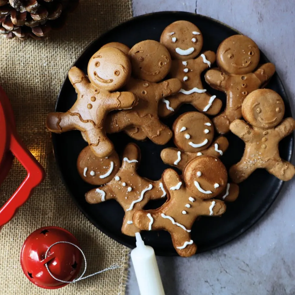 Mini gaufrier Bonhomme pain d'épices - Waffle Factory