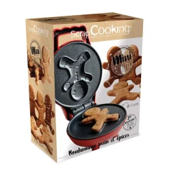 Mini gaufrier Bonhomme pain d'épices - Waffle Factory