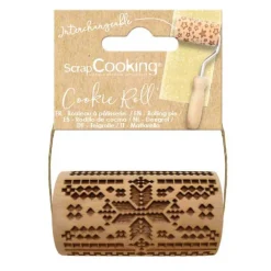 Mini rouleau pâtissier à empreintes Point de croix