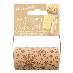 Mini rouleau pâtissier à empreintes Flocon