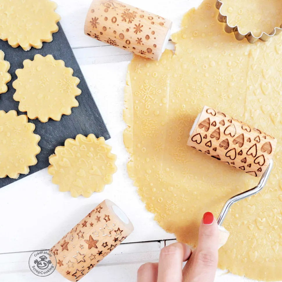 Mini rouleau pâtissier à empreintes Étoile