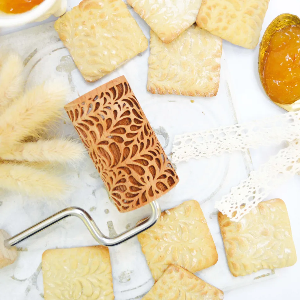 Mini rouleau pâtissier à empreintes Ondine