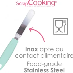 Mini spatule coudée en inox