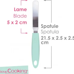 Mini spatule coudée en inox