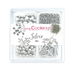 Mix décors sucrés Argent Silver