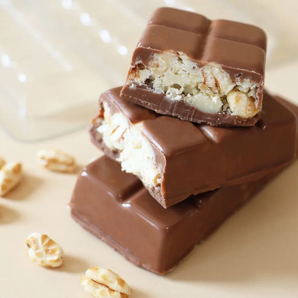 Moule barres chocolatées crunchy