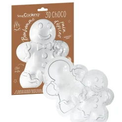 Moule 3D choco bonhomme pain d'épices