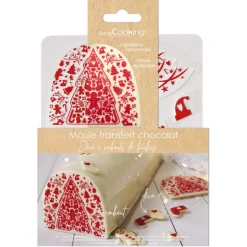 Moule embout de bûche motif Noël