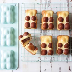 Moule en silicone gâteau oursons - 6 empreintes