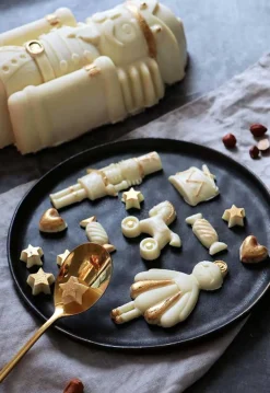 Moule en silicone pour bûche Casse-Noisette 3D