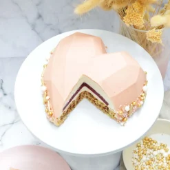 Moule en silicone pour gâteaux & entremets cœur 3D - Passion
