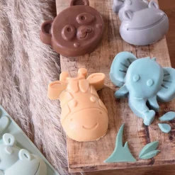 Moule à gâteaux silicone animaux de la jungle
