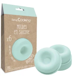 6 moules à Donuts en silicone