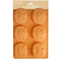 Moule silicone citrouilles x6 empreintes