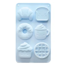 Moule silicone gâteaux Kawaii - 6 formes