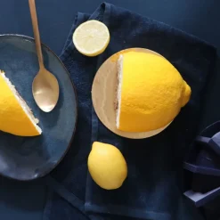 Moule silicone trompe l'œil Citron - Ø12 cm