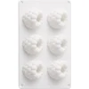 Moule silicone trompe-l’œil framboise - 6 empreintes