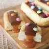Pack biscuits finger caramel