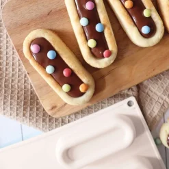 Pack biscuits finger caramel
