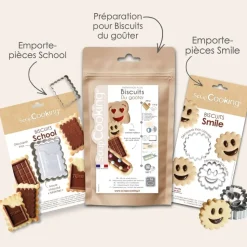 Pack biscuits traditionnels du goûter : Sourire & Petits-beurre choco